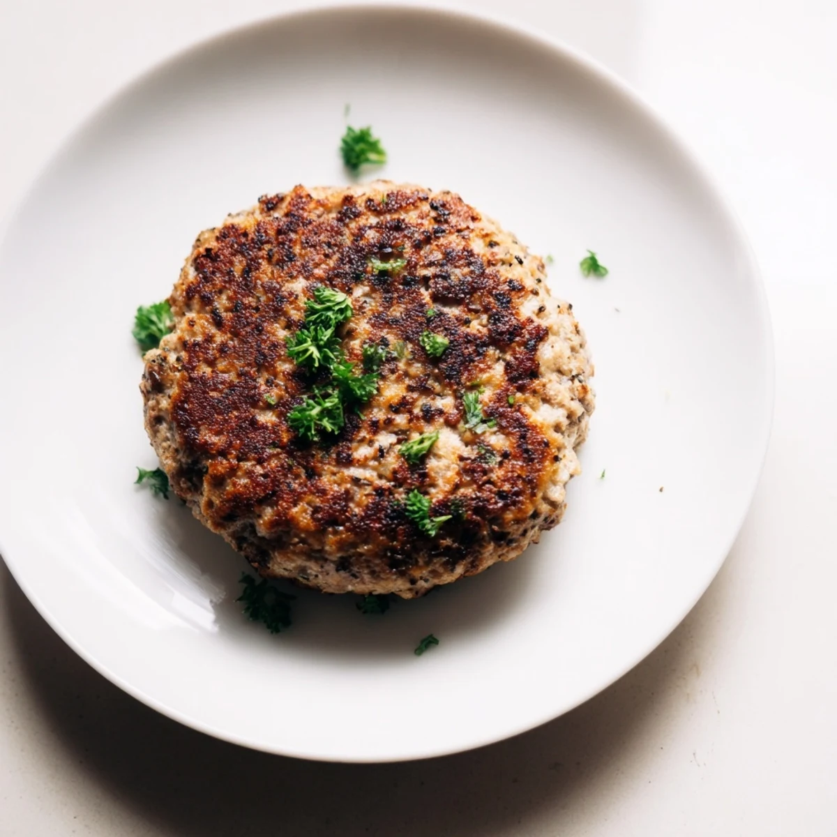Golden-brown Frikadellen, German meatballs sizzling in a pan, ready to serve with crusty bread.