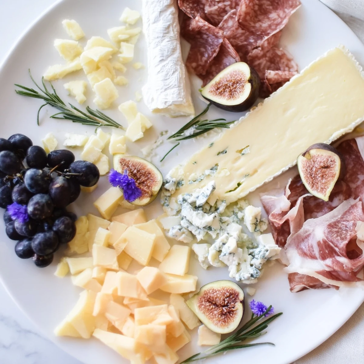 Golden cheese, charcuterie, and fruits create this Celestial Night Board, ready for gathering.