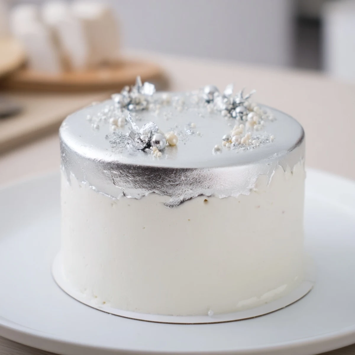 A shimmering Diamond Ring Engagement Board cake glistens with edible jewels, perfect for a celebration.
