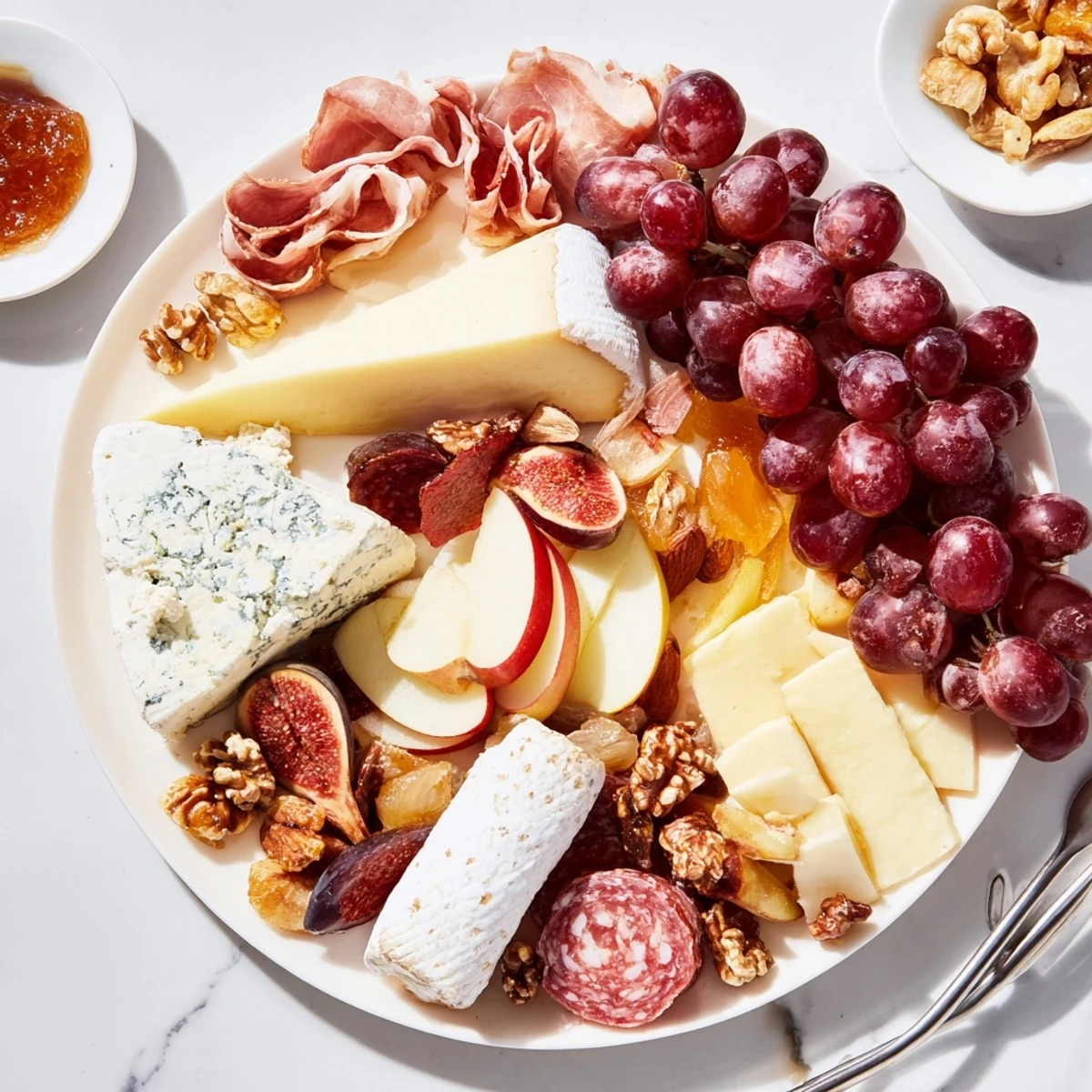 Wooden board scene: the vibrant 2026 Wine Pairing Board is ready for a tasting.