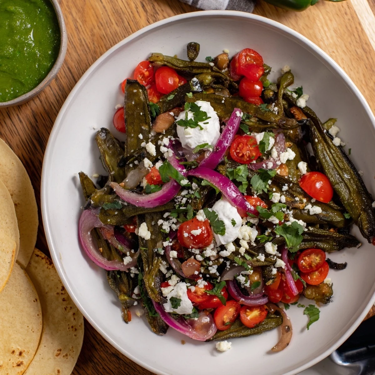 A beautiful spread of a delicious Desert Cactus Taco Platter, perfect for a festive vegetarian meal.