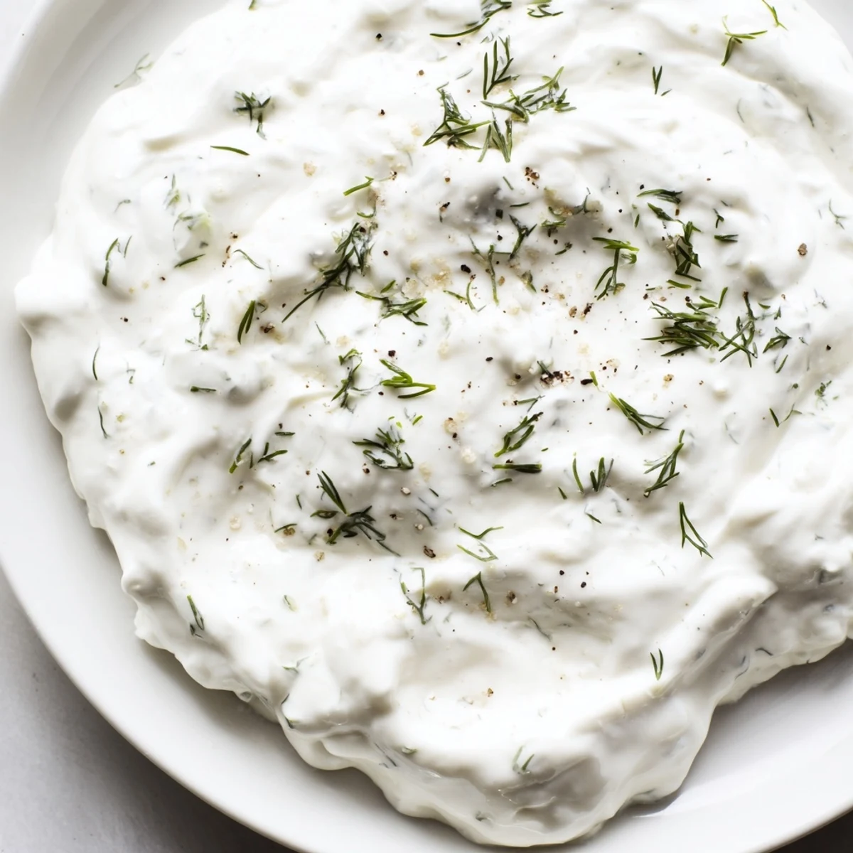 Creamy Greek yogurt ranch dip with fresh herbs, ready for dipping crisp vegetables.