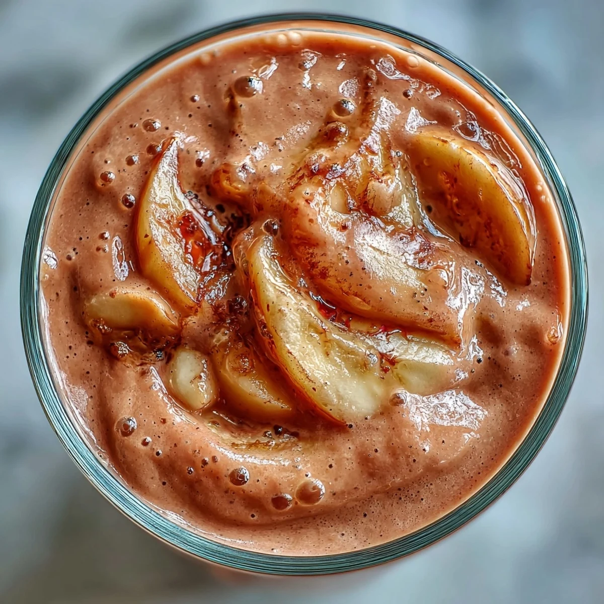 Blender mit Guava Banana Smoothie Zutaten wie Guavafleisch, Bananen und Milch, bereit zum Pürieren für ein fruchtiges, cremiges Getränk mit Geschmack.