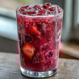 2. Erfrischender, veganer Dragon-Drink-Refresher mit süßer Drachenfrucht, Erdbeeren und einem Hauch Limette.  