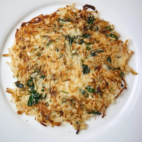 Gesunde Kartoffel Spinat Rösti #26