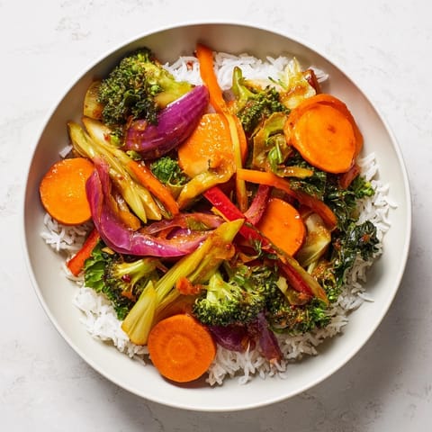 Winter Gemüse Stir-Fry Reis #31