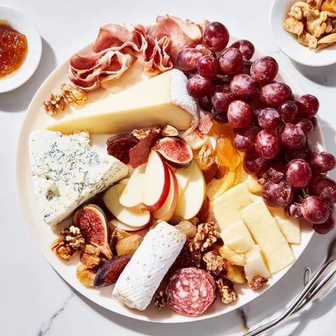 Wooden board scene: the vibrant 2026 Wine Pairing Board is ready for a tasting.