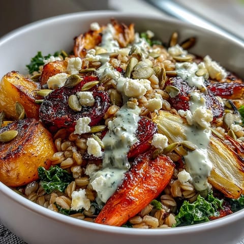 Herzhafte Winter-Getreide-Schale