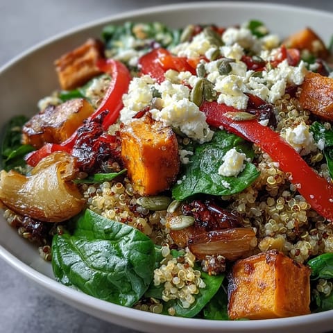 Warmer Salat Bowl mit Getreide