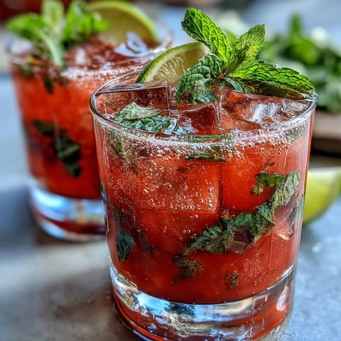 Watermelon Mint Vodka Spritz #281
