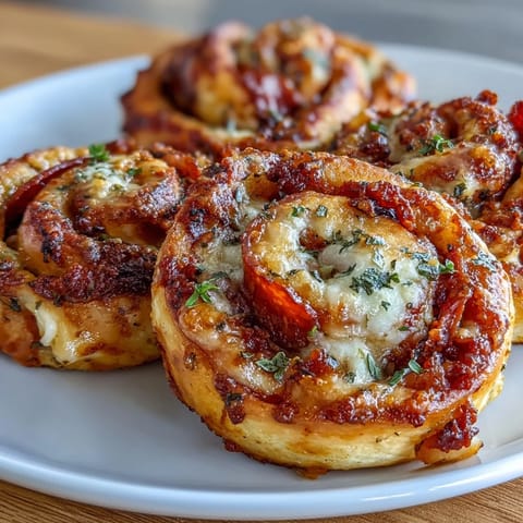 Goldene, knusprige Blätterteig-Schnecken gefüllt mit würziger Marinara, geschmolzenem Mozzarella und herzhaftem Salami. Perfekt als Snack, Vorspeise oder Party-Häppchen.