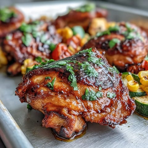 Sheet Pan Chicken Zucchini Corn #299