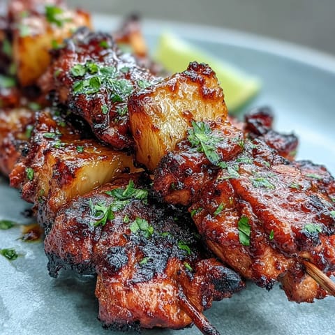 Gegrillte Hähnchen Al Pastor Spieße #304