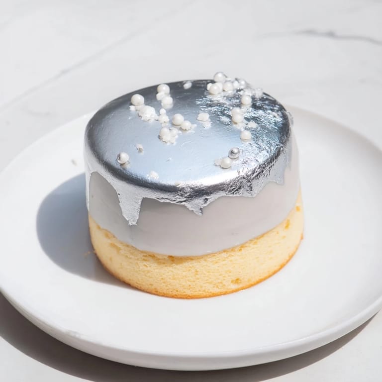 Vanilla sponge and white chocolate mousse create this stunning Diamond Ring Engagement Board dessert.