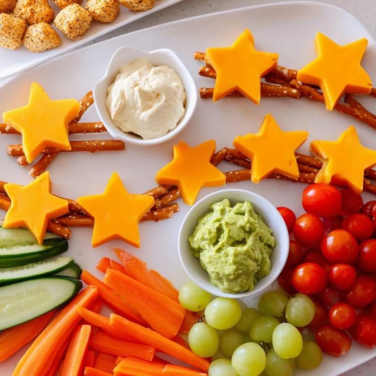 Bright, interactive Kids Snack Adventure Map platter, perfect for a healthy and enjoyable snack time.