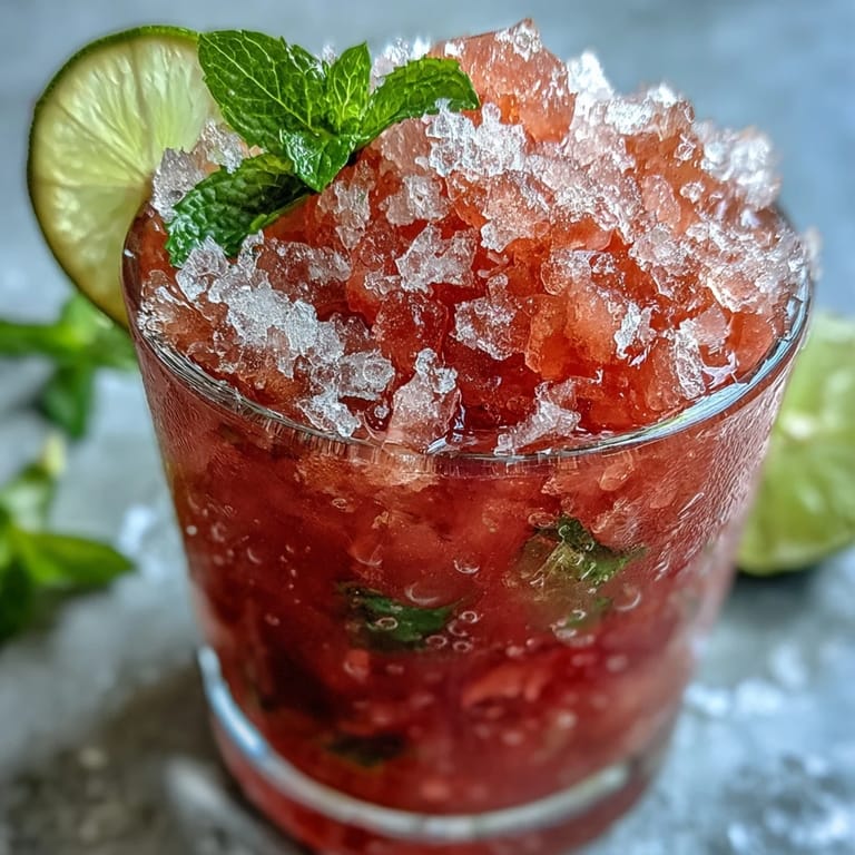 Ein erfrischender Guava Mojito mit knusprigem Crushed Ice und einem spritzigen Limettenaufguss.