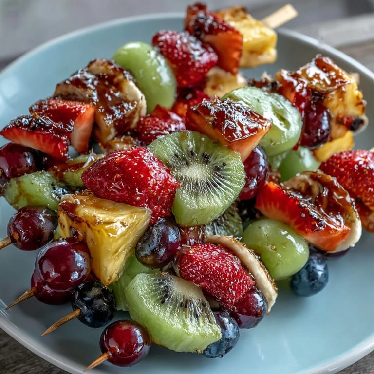 Kunterbunter Obst-Spieße-Bento mit Dip – perfekt für die Schultüte oder den Picknick-Korb