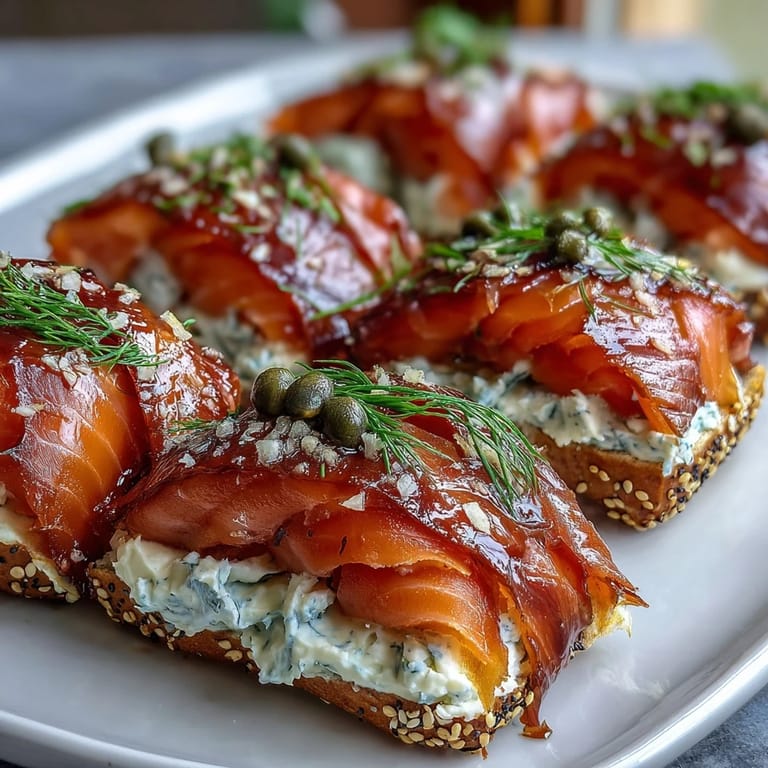 2. Elegante Bagel-Platte mit seidigem Räucherlachs, Avocado und Kräuterquark – perfekt für festliche Morgen.  