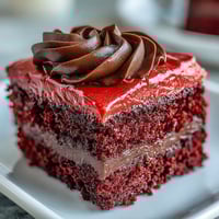 Heart-shaped Red Betty Boop Heart Cake with velvety cream cheese frosting and a crisp dark chocolate silhouette on a white plate.
