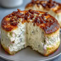 Zitronige Ricotta-Torte mit zarter Mürbeteigkruste und Puderzucker.  