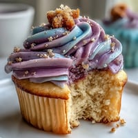 Köstliche Gemini-Geburtstags-Cupcakes mit zweifarbigem Frosting, perfekt für jede Feier.